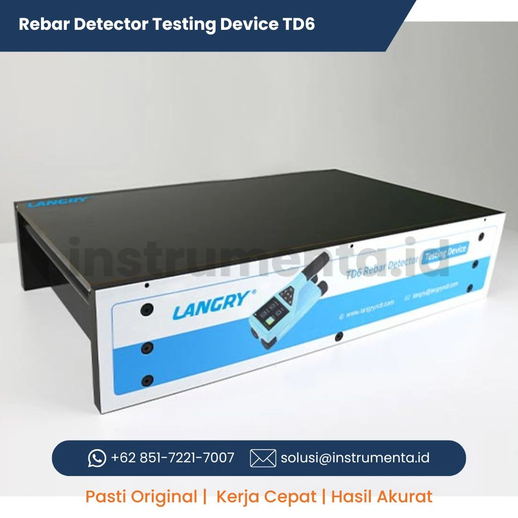 Authorized Distributor Rebar Detector Testing Device LANGRY TD6 Alat Kalibrasi dan Verifikasi Rebar Scanner